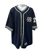 North Carolina Tar Heels Navy Blue Gray Colosseum Baseball Jersey 23 siz... - $48.41 CAD