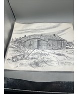 Rose Mary Goodson Print The Prairie Homestead Sketched  In Nemo SD 1976 ... - $36.54 CAD