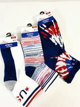 Celebrate Patriotic Men&#39;s Ankle Socks Shoe Size 6-12 New! - £11.79 GBP