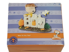 Department 56 Peanuts Boo To You Too Charlie Brown Halloween Figurine 4028552 - £94.95 GBP