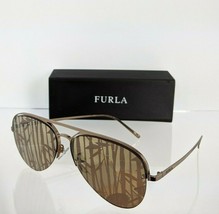 Brand New Authentic FURLA Sunglasses SFU 177 R80L Brown 59mm Frame - £56.97 GBP