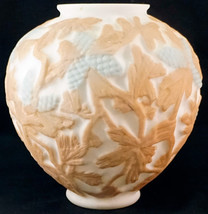 Phoenix Consolidated glass Martele Line Pinecone Two Color Glass Vase  - £31.92 GBP