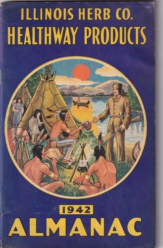 Illinois Herb Co. Healthway Products Almanac 1942 - $3.96