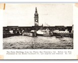 Ferry Building View From Bay San Francisco California CA UNP UDB Postcar... - $3.91