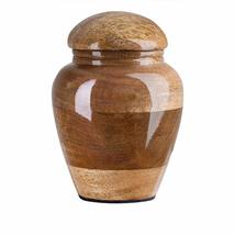 Stunning and Very Special Wooden Mango Cremation Funeral urn for Ashes Hand Turn - £63.30 GBP+