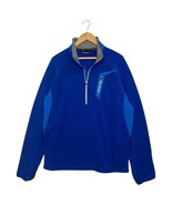 Marmot Pullover Mens XL Blue Half Zip Fleece Jacket Hiking Outdoor Thermal - $45.83 CAD