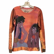 Disney Aladdin Girls Juniors Pull Over Light Sweatshirt size S - £21.52 GBP
