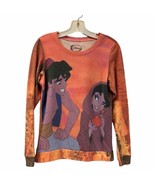 Disney Aladdin Girls Juniors Pull Over Light Sweatshirt size S - $512.68 MXN