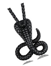 Retro Cobra/Python Snake Necklace, Statement - £40.26 GBP