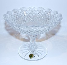 EXQUISITE WATERFORD CRYSTAL BEAUTIFULLY CUT 6&quot; x 7&quot; PEDESTAL COMPOTE/CAN... - $100.18