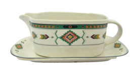 Studio Nova Adirondack Mikasa Southwest Style Gravy Boat and Underplate Y2201 - £15.44 GBP