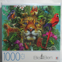 Milton Bradley Big Ben 1000 Piece Jigsaw Puzzle KING OF THE JUNGLE Lion ... - £29.82 GBP