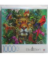 Milton Bradley Big Ben 1000 Piece Jigsaw Puzzle KING OF THE JUNGLE Lion ... - $44.39