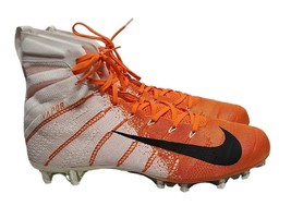 Nike Vapor Untouchable 3 Elite AO3006-118 Men Sz 15 White Orange Football Cleats - £79.38 GBP