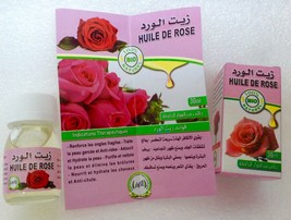 Organic Moroccan Rose Oil for Hair Skin Nails 30 ml Pure Vegan Unisex EXP 2023 - $23.76