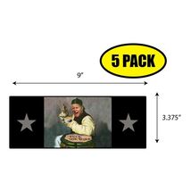 5 PACK 3.37&quot;x 9&quot; BIDEN EATS NOODLES Sticker Decal Gift MAGA Trump BS0224 - $11.39 CAD