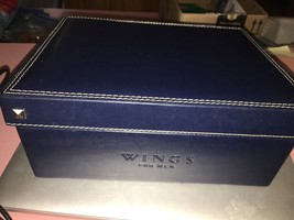 Wings For Men Navy Grooming/Shaving Leather Case(Cologne Not Included)New - £9.84 GBP