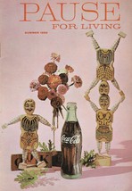 Pause for Living Summer 1962 Vintage Coca Cola Booklet Patio Party Fruit Decor - £7.93 GBP