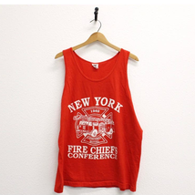 Vintage New York Fire Chiefs Conference 1989 Tank Top XL - £37.01 GBP