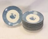 Royal Currier Ives Saucers Blue 6"  Lot of 11 - $29.39