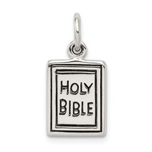 Sterling Silver Holy Bible Charm Jewerly 20mm x 10mm - £19.88 GBP