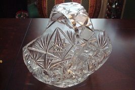 Compatible with Vintage American Brilliant Flower ERA Basket, Cut Crystal, Gorge - £56.28 GBP