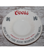 Vintage Coors Americas Fine Light Beer Ceramic Ashtray Bar 6&quot; Man Cave G... - £19.63 GBP