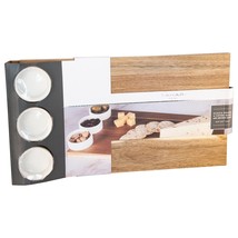 TAHARI HOME Acacia Serving &amp; Cutting Board with Serving Dishes - £22.16 GBP
