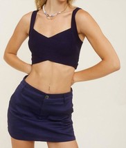 Mimosa cropped ribbed sweater tank size L - $20.79