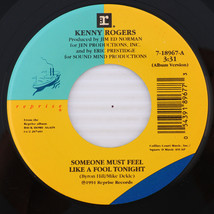 Kenny Rogers – Someone Must Feel Like A Fool Tonight/Sunshine 45 rpm 7&quot; Record - £11.21 GBP