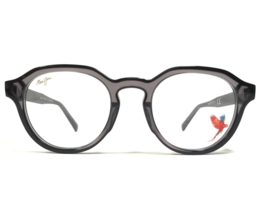 Maui Jim Eyeglasses Frames MJO 2215-27C Clear Gray Octagon Thick Rim 49-22-145 - £89.31 GBP