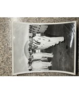 VINTAGE PHOTO NAVY US NAVAL CAPTAIN REVIEWING SEAMEN - USN OFFICIAL - $19.78