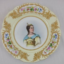 Portrait Plate Clairon Sevres Chateau de Tuileries Style M France Antique   - £151.87 GBP