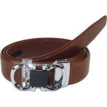 Mens VALENTINI Leather Belt Automatic Adjustable Removable Buckle V506S ... - $29.99