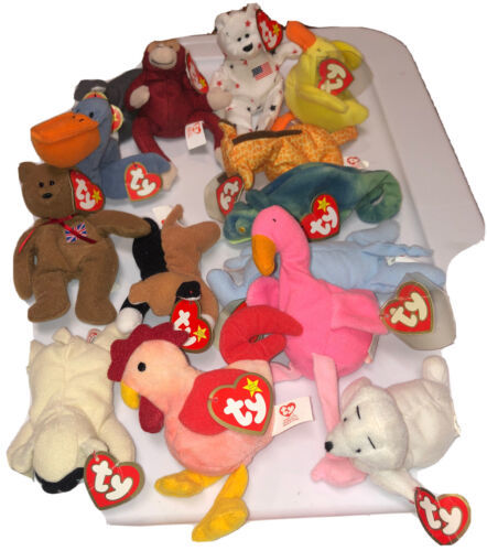 Ty Beanie Babies Mcdonalds Mixed Lot Of 14 Small Beanies - £11.09 GBP