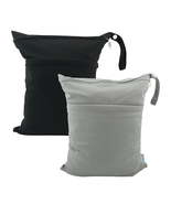2Pcs Cloth Diaper Wet Dry Bags Waterproof Reusable with Two Zippered Poc... - $260.41 MXN