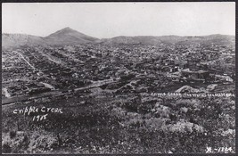Cripple Creek, CO RPPC 1950s - 1908 Panoramic View of Gold Mine Town - £9.63 GBP