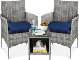 Featuring A Side Table And Three Pieces, This Space-Saving Patio Furnitu... - $155.94