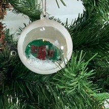 Handmade Snowglobe RV Camper Christmas Ornament Travel Trailer - £8.36 GBP