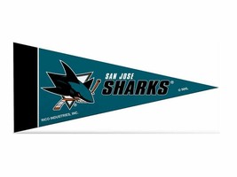 San Jose Sharks NHL Felt Mini Pennant 4&quot; x 9&quot; Banner Flag Souvenir NEW - £2.89 GBP