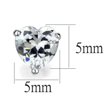 LOS882 - Rhodium 925 Sterling Silver Earrings with AAA Grade CZ  in Clear - $21.49