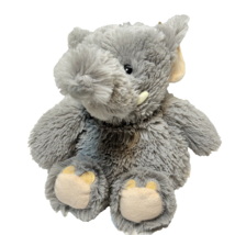 Warmies Plush Gray Elephant Stuffed Animal Warming Cooling Weighted Comfort 12&quot; - £12.24 GBP