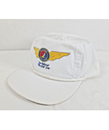 Vintage Alaska Airlines The Official No Cap Cap Hat Pebble Beach Suede Puff - $368.75 MXN