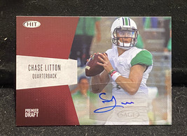 Chase Litton 2018 SAGE HIT Premier Draft RC AUTO Marshall Jags Chiefs - £7.58 GBP