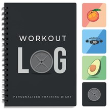 Workout Planner For Daily Fitness Tracking &amp; Goals Setting (A5 Size, 6 X... - £11.38 GBP