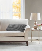 Premier Comfort Corded Plush Decorative Pillow, 14 x 30&quot;,Grey,14 X 30 - £31.07 GBP