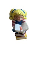 Cabbage Patch Kids PVC Figure Sitting on Books Nerd Girl Pink Glasses 1984 - $4.50