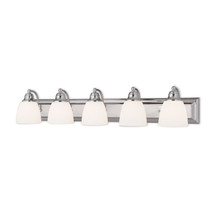 Livex Springfield 5 Light Vanity Light In Chrome - $9,140.90 MXN