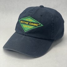 Notre Dame Fighting Irish Signatures Cap Hat Strapback Adjustable Blue - $11.26