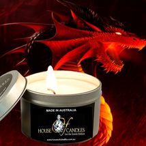 Dragons Blood Eco Soy Wax Scented Tin Candles, Vegan Friendly, Hand Poured - £11.99 GBP+